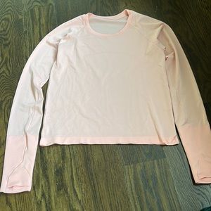 Lululemon dew pink swiftly tech long sleeve top
